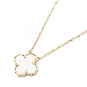 Van Cleef & Arpels Vintage Alhambra Mother-of-Pearl Necklace, 18K Yellow Gold...